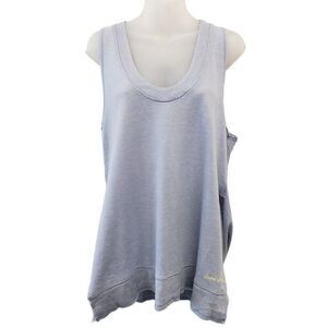Free People Oversized Tank Top Women's XS Blue Wide-Armholes‎ Relaxed-Fit NEW